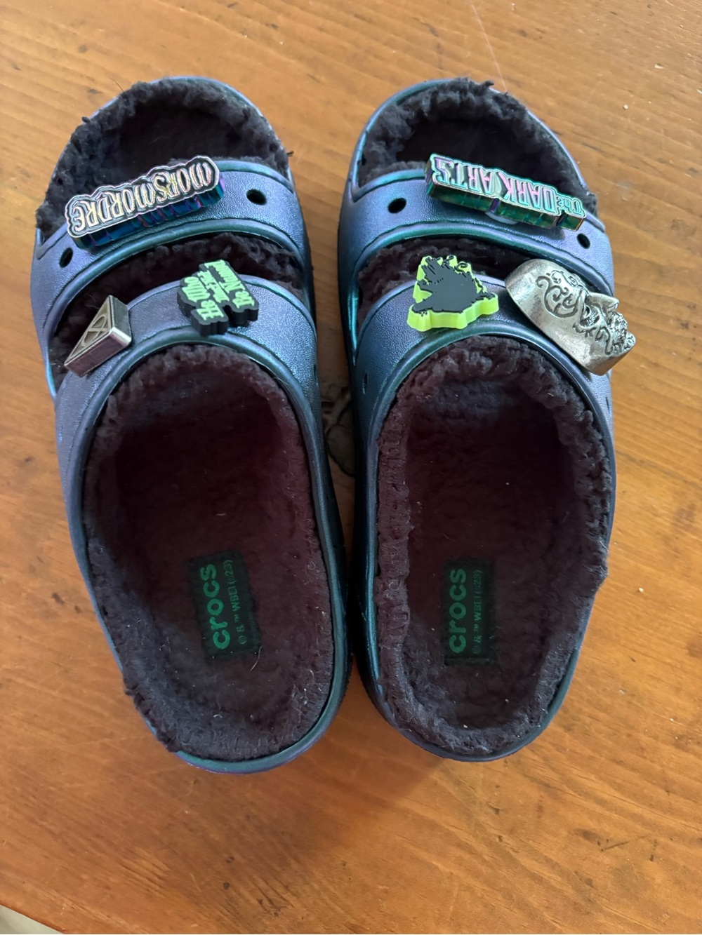 Harry Potter x Crocs Classic Cozzzy Sandal “The Dark Arts” with Jibbitz Charms